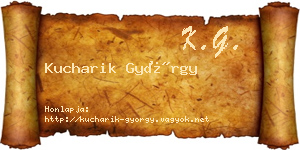 Kucharik György névjegykártya